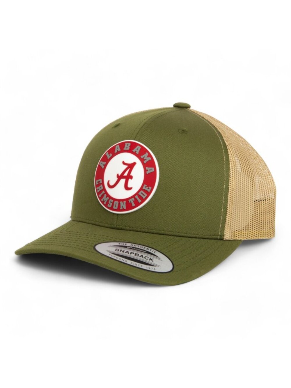 Alabama Crimson Tide YP Snapback Hat- Moss/ Khaki